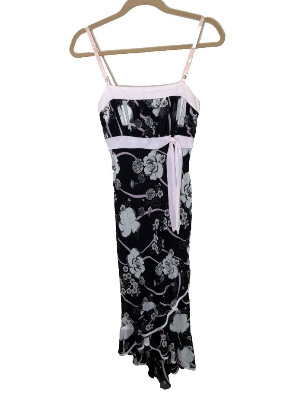 Vintage Y2K Dress Baby Doll Empire Floral Flowers Frill HOCO Whimsigot